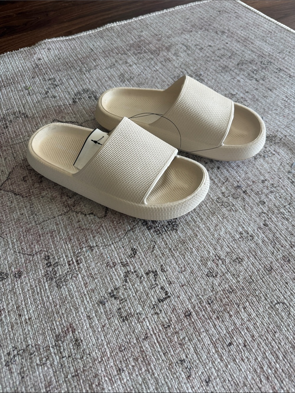 Ron Jon Cream Slide Sandals